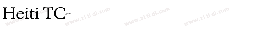 Heiti TC字体转换